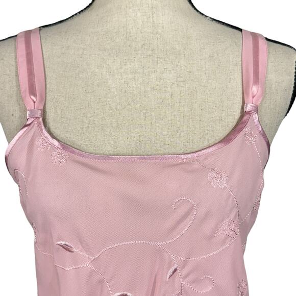 Morgan Taylor Intimate Small Nightgown Floral Spaghetti Strap Semi-Sheer Nightie - Picture 2 of 9